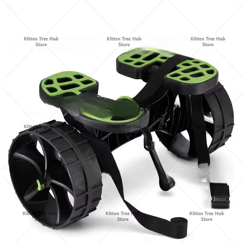 Plastic Trailer Adjustable Kayak Platform Boat Tie-Down Two-Wheel Trailer Portable Beach Trailer Modular Design