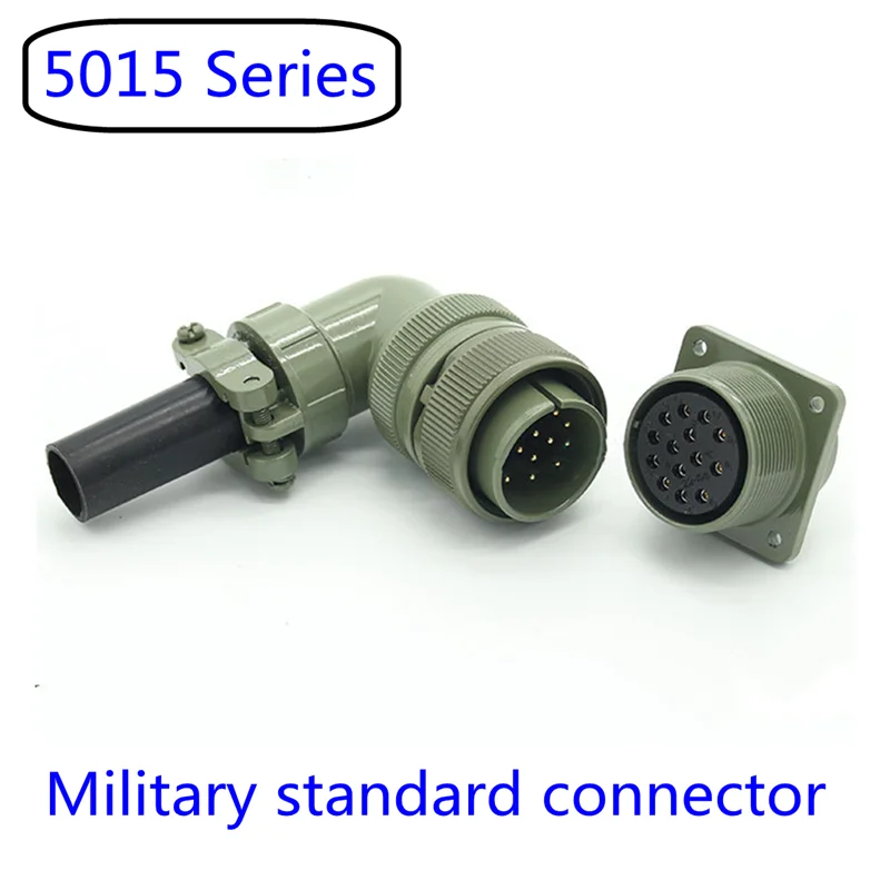 

22SL Military Standard Connector ML5015 3106A 3108A 3102A Straight Bend Green Thread Connection Square Plate Fixedg Socket