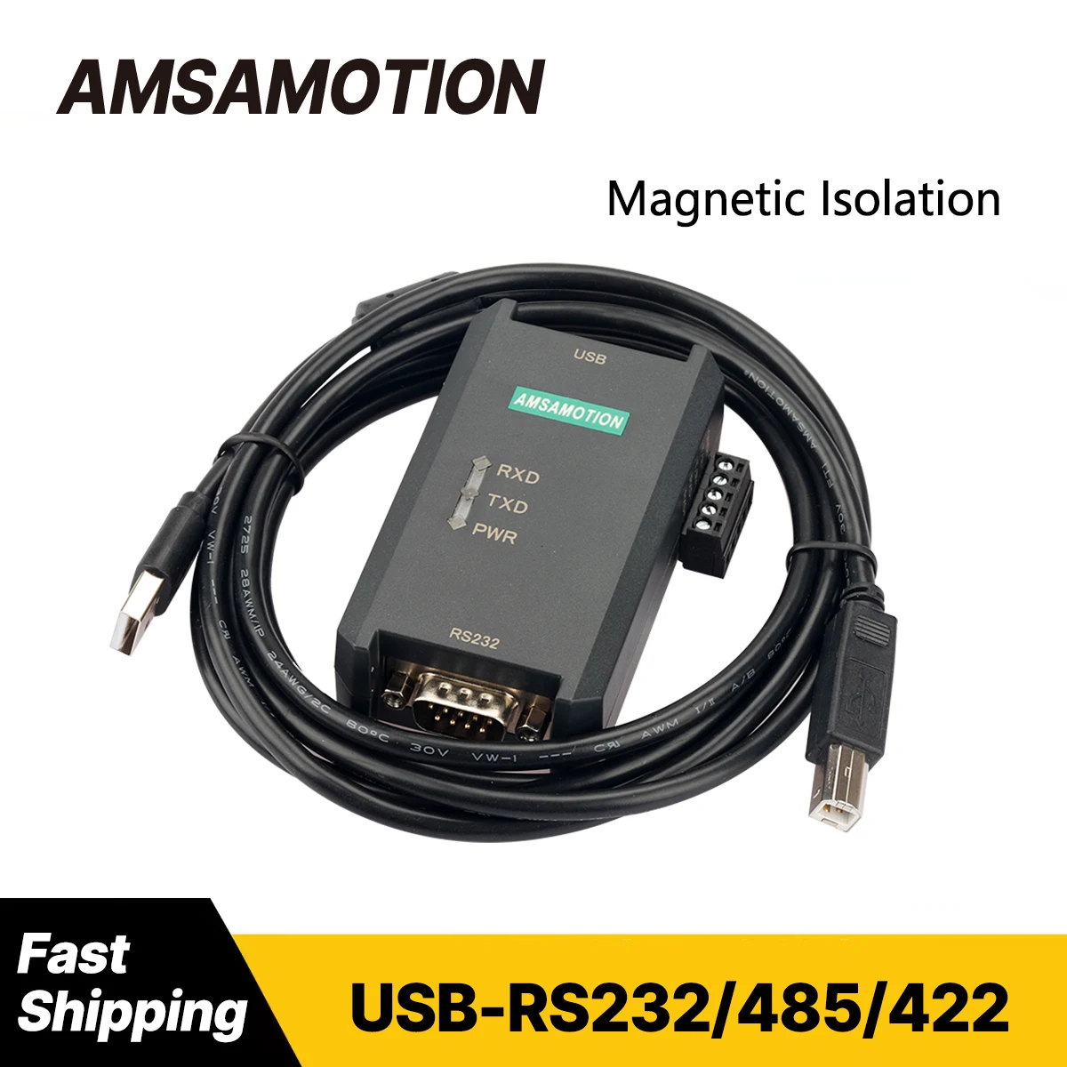 USB-RS485 USB-RS422 USB-RS232 Signal Converter Module Industrial Grade Magnetic Isolation FTDI Chip USB-232/485/422