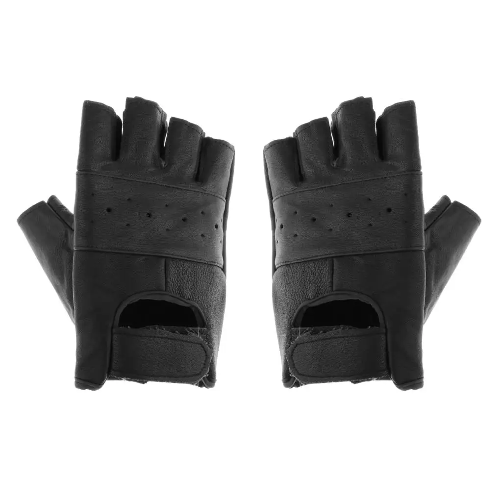 Premium Half Finger Fishing Hunting Gloves Leather Motorcycle Gloves Anti-Slip Men Outdoor Sport Shooting Hunting Glove
