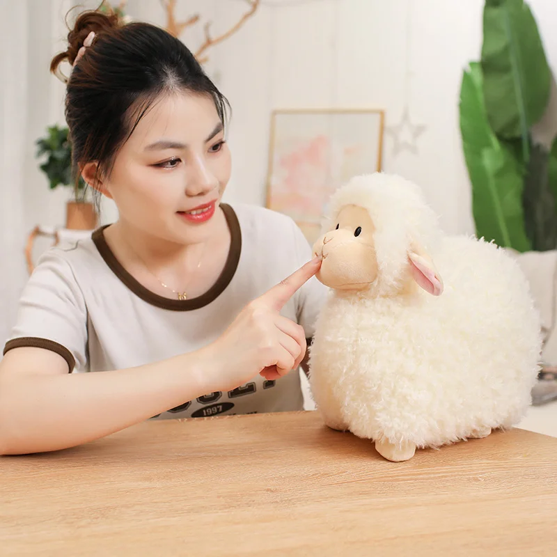 Superzacht pluche lamskussen, schattig knuffelspeelgoed voor decorgeschenken en comfort