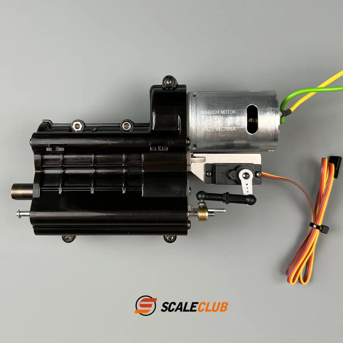 Scaleclub Model 1/14   Original Gearbox Upgrade Metal Shift Bracket Small Steering Gear For Tamiya  Lesu For Scania Man Actros