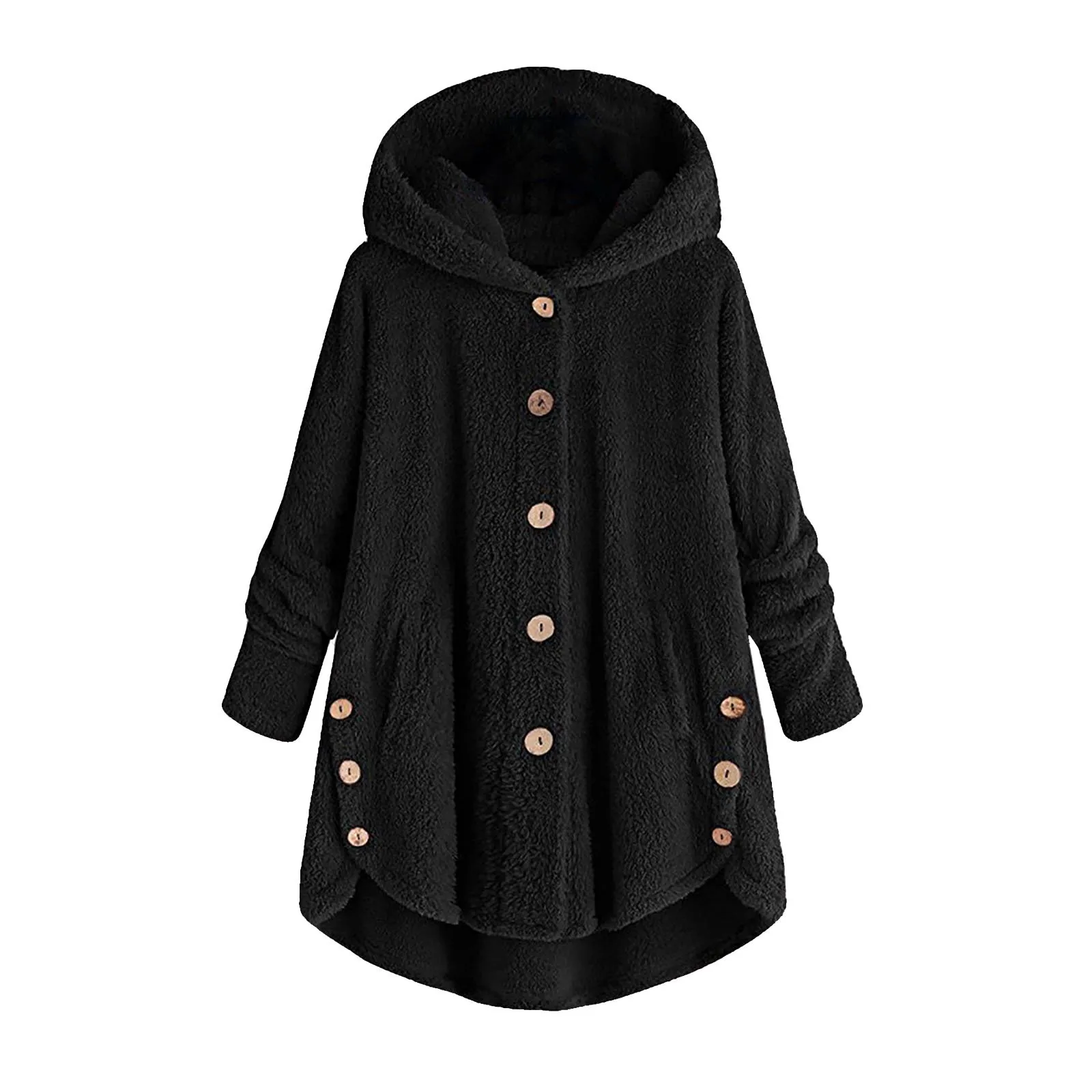 New Women\'s coats wool&blends 2022 Autumn Winter Coat Women Warm Teddy Bear Coat wool Jacket Female Plush Coat Hooded Jacket