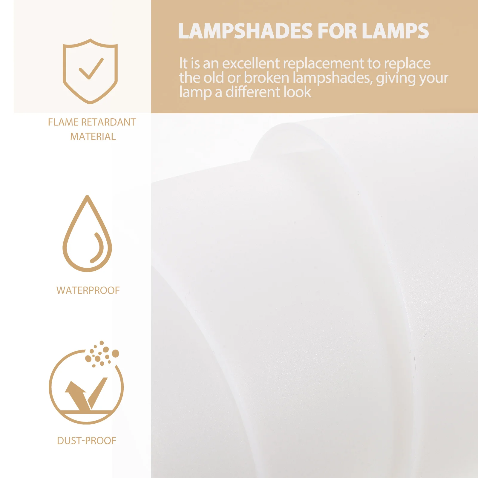 

4Pcs Small Lampshade for Desk Lamp Modern Style Lightweight Replacement Shade Easy Install Bedside Table Light Cover Home Office