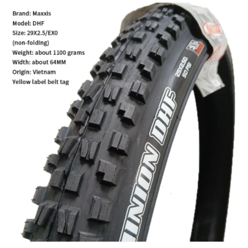 MAXXIS MINION DHF WIRE BEAD MOUNTAIN BIKE TIRE 29X2.50 EXO Downhill BICYCLE TIRE MAXXIS MINION DHF WIRE BEAD MOUNTAIN BIKE TIRE