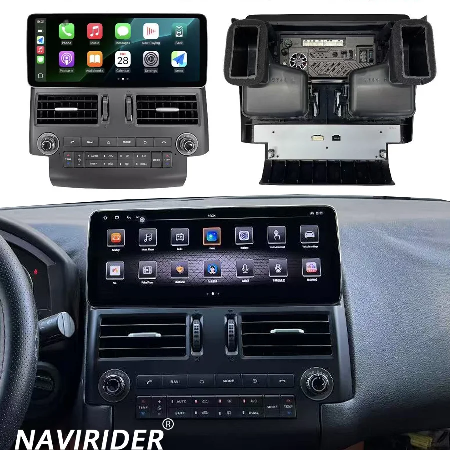 S 12.3 Inch Android 15 Auto Carplay For Infiniti FX35 FX45 2003‑2008 Stereo Multimedia Player GPS Navigation Bluetooth Head Unit