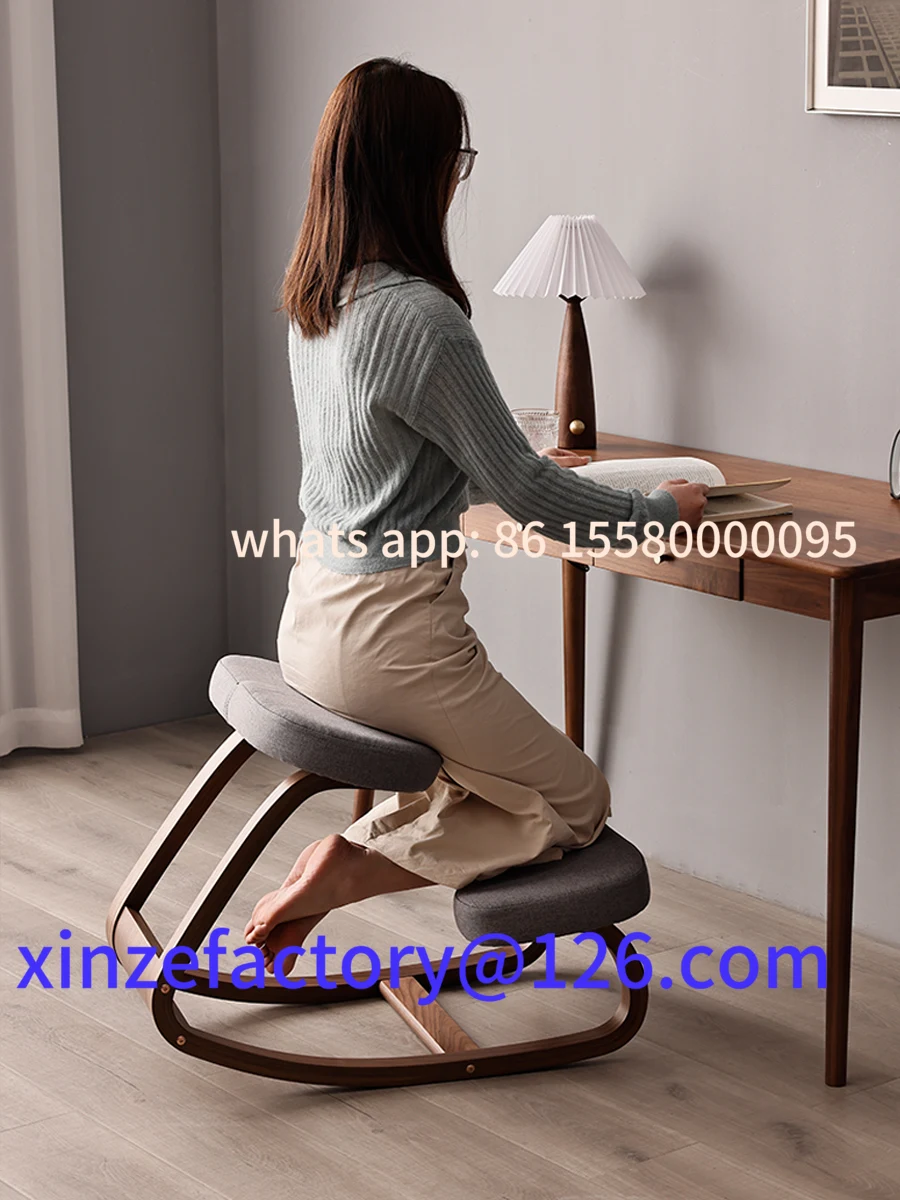 

Customizable ergonomic wooden children's study chair