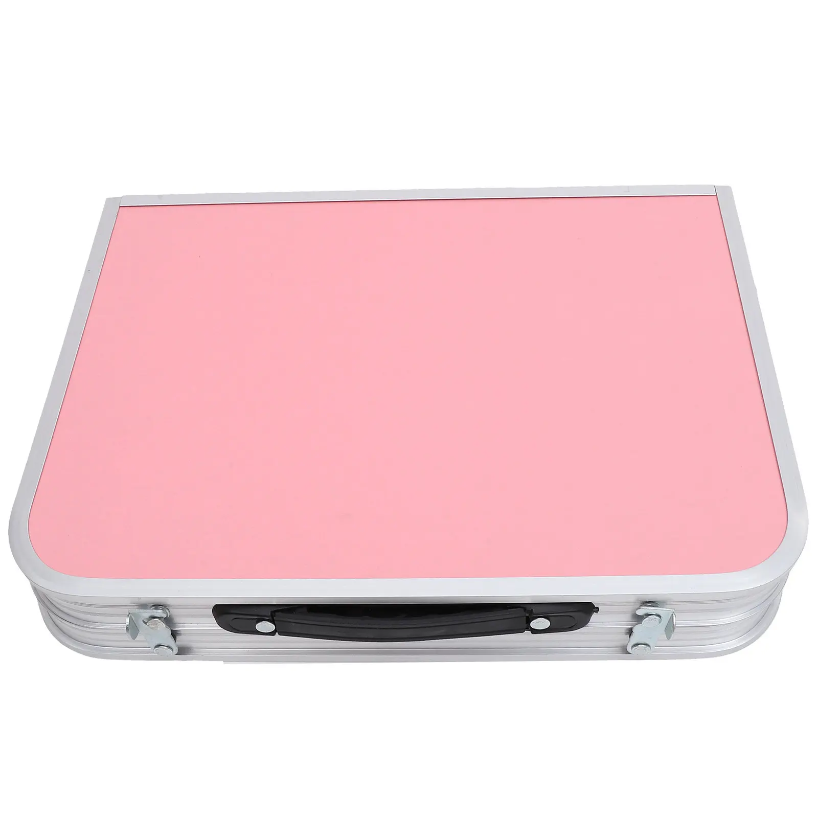 Small Folding Metal Table Portable Aluminum Alloy Bed Desk Multipurpose Laptop Reading Camping Picnic Outdoor Desk