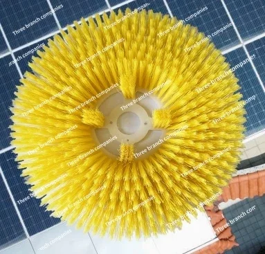 Photovoltaic Panel Cleaning Brush Head Large Diameter Disc Brush Solar Photovoltaic Power Generation Panel Cleaning Equipment