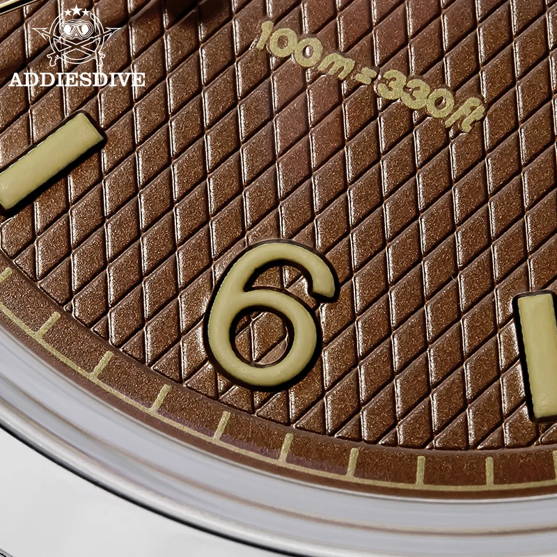 ADDIESDIVE Orologi da uomo 10Bar Diver Luminoso Bubble Specchio Vetro relojes para hombres Orologio al quarzo di lusso in acciaio inossidabile 316L