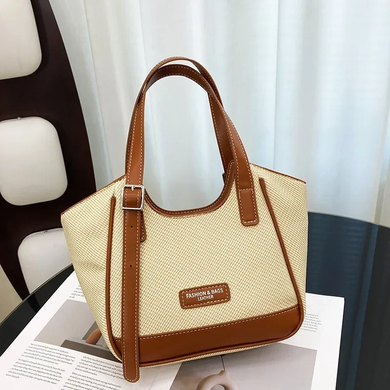 

​​2025 Ladies' Chic Large Tote Bag, Stylish Bucket Shape, Shoulder & Crossbody Bag with Multiple Pockets for Everyday Fashion​​