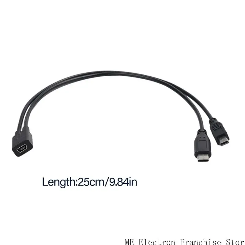 T5EA 25 mini USB 5P samica do typu C sznur kablowy ładowania mężczyzn dla różnych urządzeń