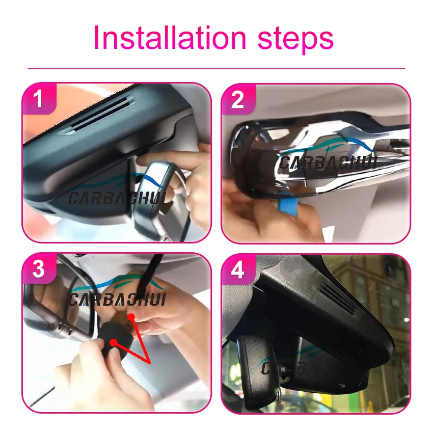 4K Plug and Play Car DVR WIFI Dash Cam Camera For ALFA ROMEO Stelvio Quadrifoglio For ALFA ROMEO Giulia Quadrifoglio GTA Veloce