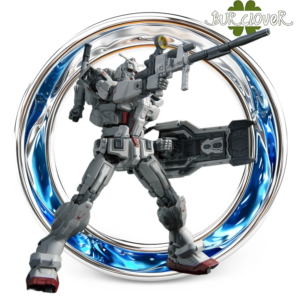 بانداي سلسلة التجميع الأصلية HG 1/144 RX-78[G]E GUNDAM EX [RFV] شخصية أنيمي تجميع نموذج اللعب زخرفة سطح المكتب في المخزون