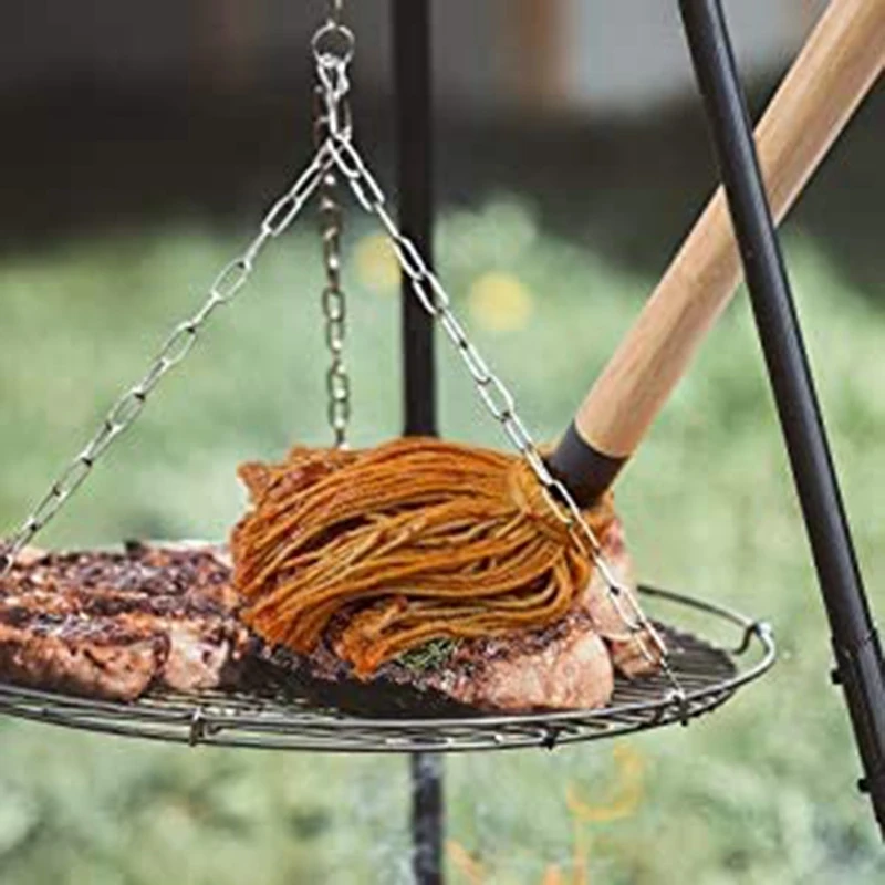 Barbecue BBQ Brush Basting Mop With Wooden Handle Grilling Smoking Steak Cooking Or Bbq Cleaner Bbq Tools