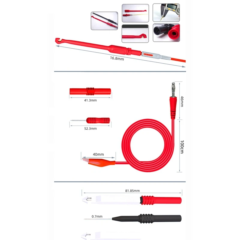 64 шт., щупы для пирсинга с иглой для прокола