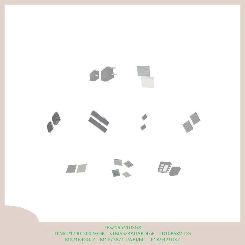 

TPS259541DSGR TPMCP1790-5002E/DB STM6524AUABDL6F LD1086BV-DG MP2164GG-Z MCP73871-2AAI/ML PCA9421UKZ