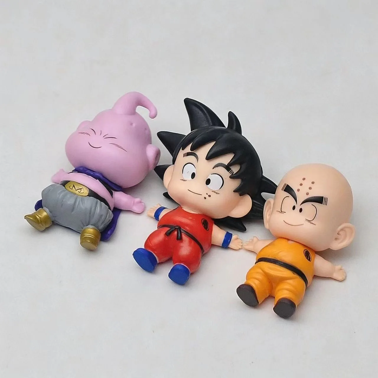 Cute Dragon Ball Doll Model Sleep Goku Majin Buu Vegeta Super Saiyan Action Toy Collect Peripheral Car Birthday Gift