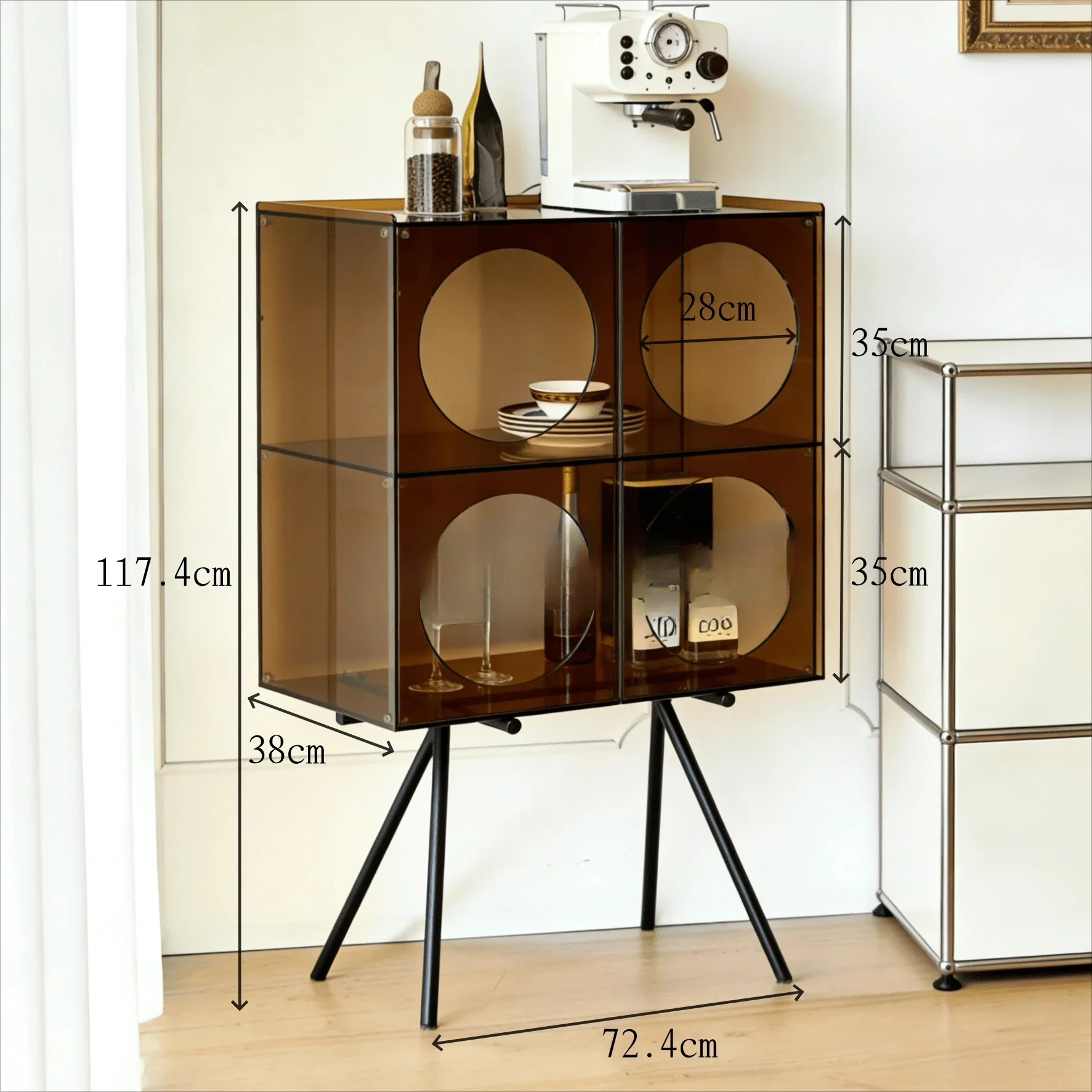 Acrylic display cabinet figure display shelf