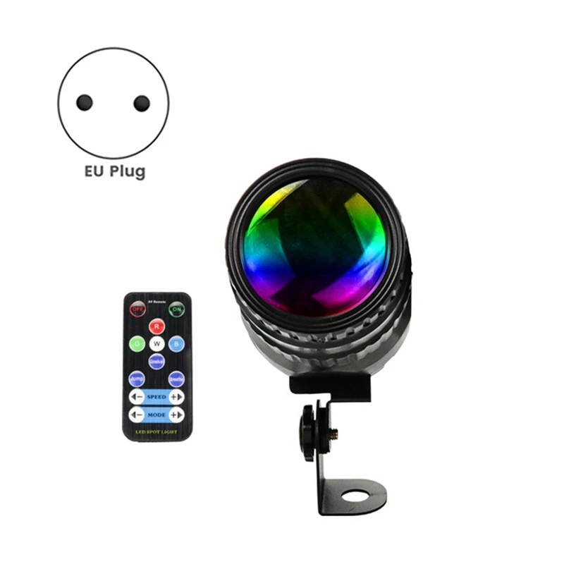 4 pièces 15W 4-en-1 spots RGBW LED projecteurs télécommande effet d'éclairage de scène projecteur pour église mariage prise ue