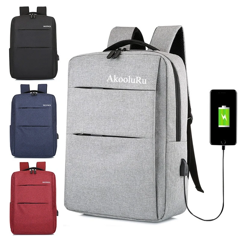 Akooluru USB Laptop Bag Large-capacity Multi-functional Leisure Business Backpack Macbook Air Laptops Accessories Macbook Pro 16