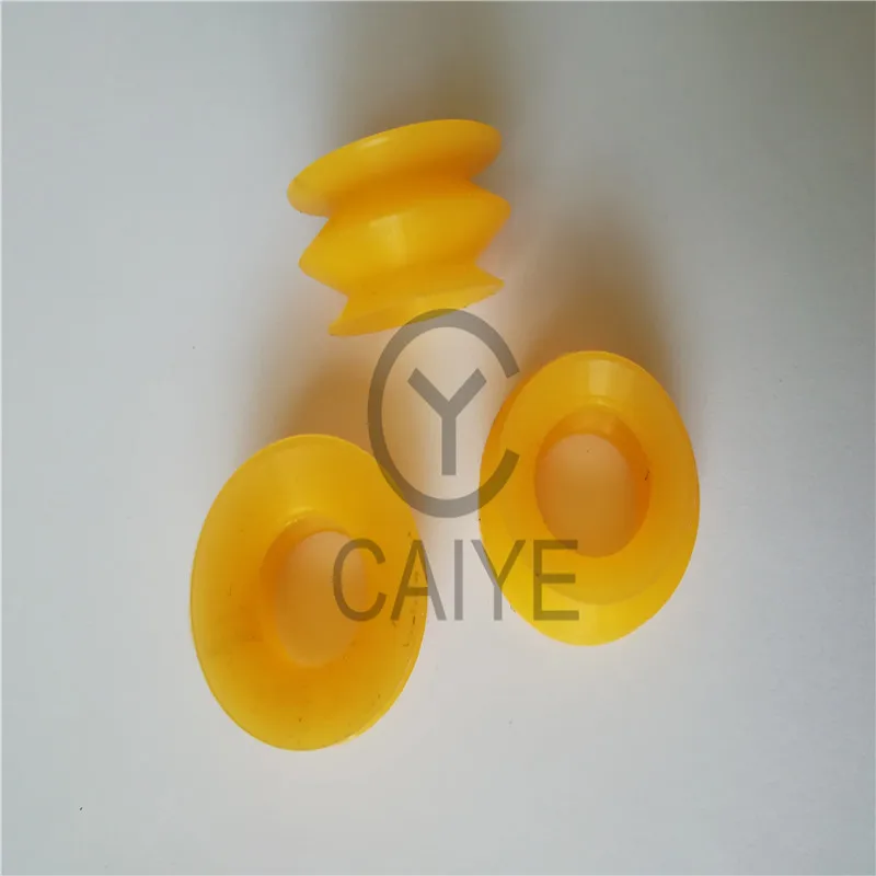 100 Pcs 021F013230 Roland 700 Rubber Sucker Man Manroland Three-Layer Yellow Suction Cup