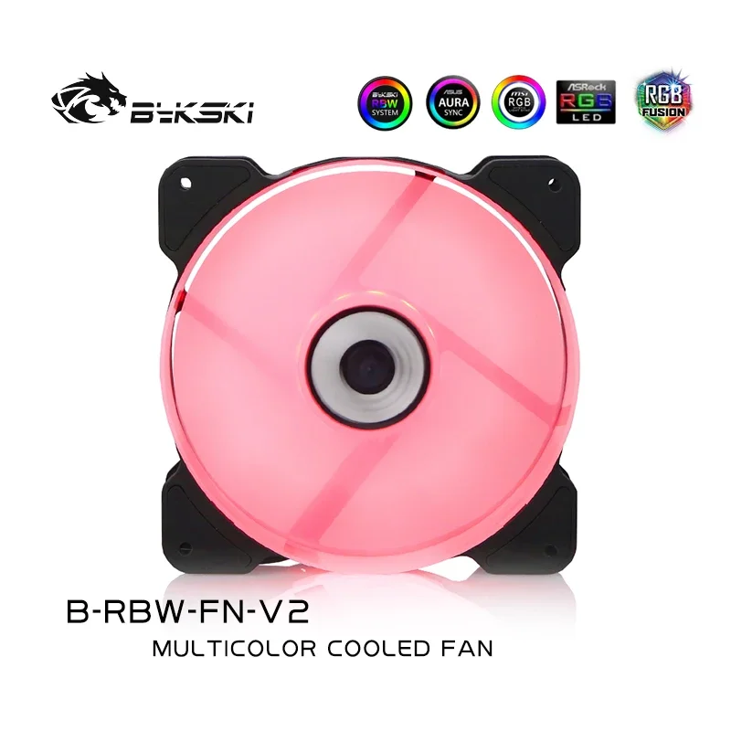 

Bykski PC Case 120mm Fan ARGB, Large Air Volume, Silent, 64.8 CFM/1500 RPM, MB RGB SYNC 5V 3PIN Water Cooling Fan B-RBW-FN-V2