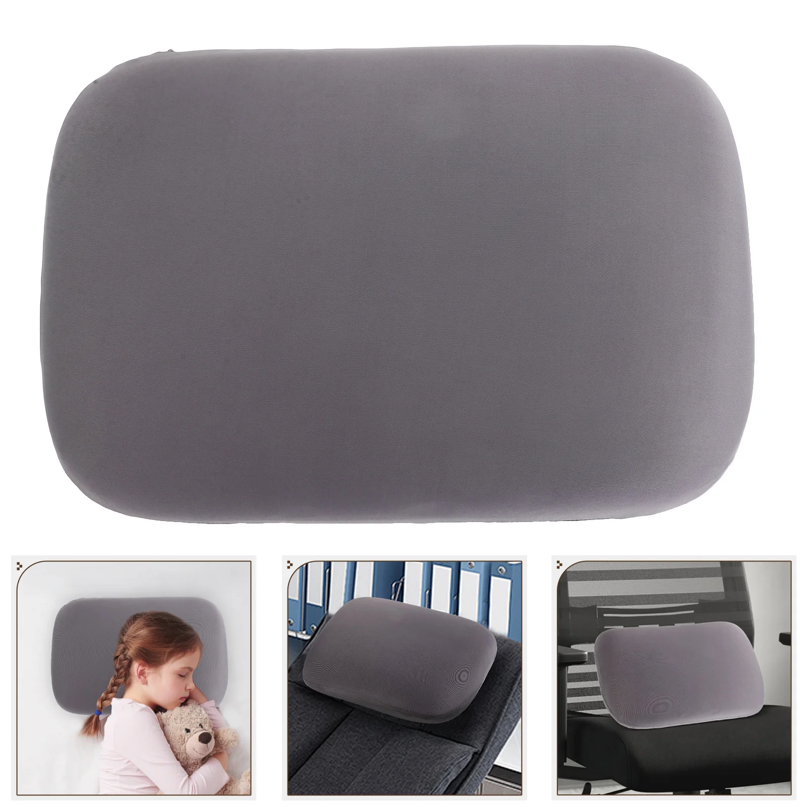 

Student Nap Pillow Ice Silk Cooling Soft Neck Support Lightweight Portable Detachable Cover Office Home Travel Nap