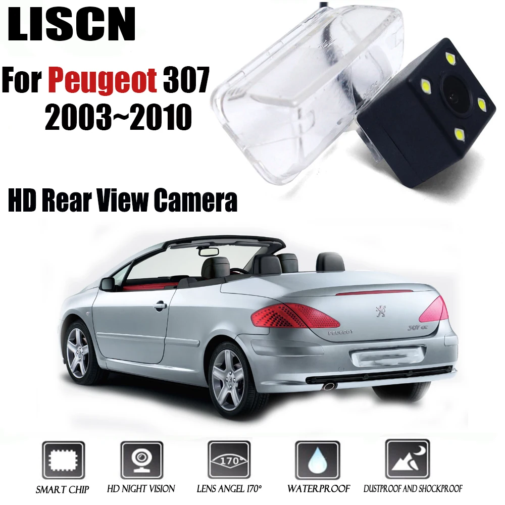 

Rear View Camera For Peugeot 307 2003~2010 CCD Night Vision RCA / LED License Plate Camera / Backup Camera