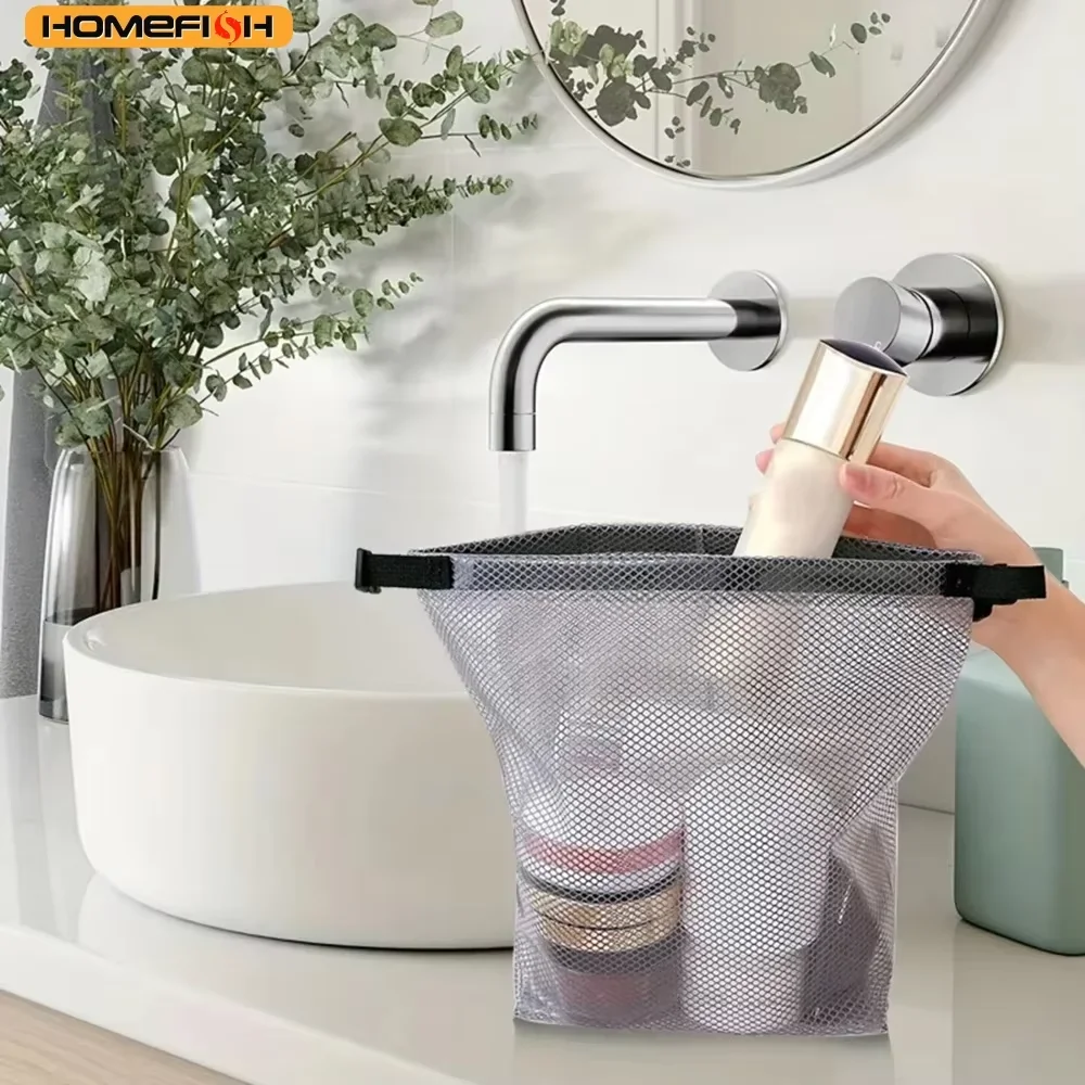 HOMEFISH Portable Waterproof EVA Bag, Multi-purpose Travel Pouch for Beach Vacation, Stores Swimsuit, Makeup and Toiletries