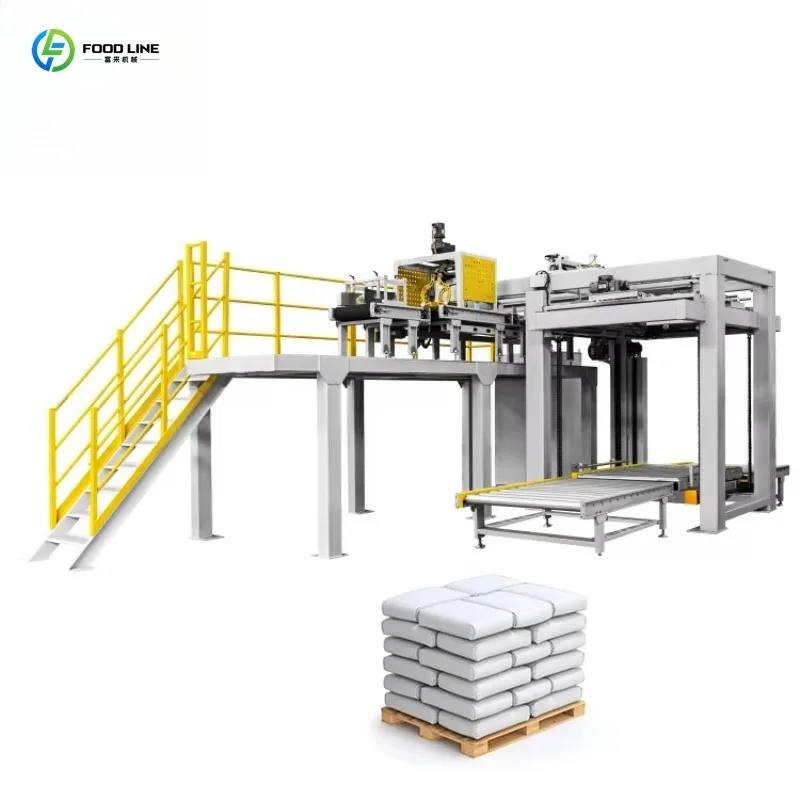 Automatic High Level Palletizer Machine for Bag High  Level Bag Palletizer Top Tier Palletizer for Packing Line Customized