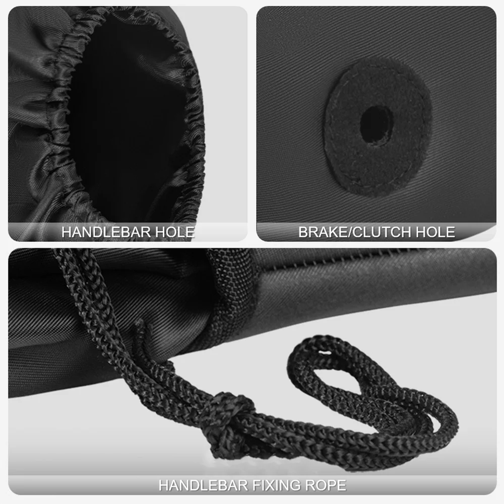 Thick Motorcycle Handlebar Muffs Protective Motorcycle Scooter ATV UTV Winter Warmer Gloves Grip Handle Bar Muff Rainproof Warm