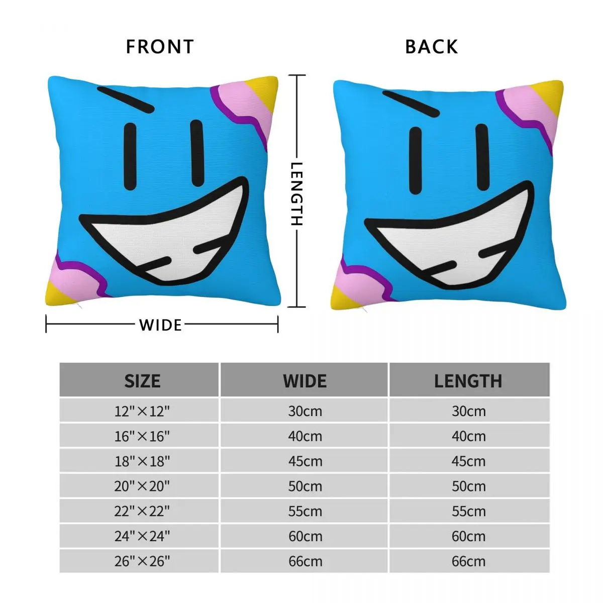 Botmrotime Tissue Box Square Pillowcase Polyester Linen Velvet Creative Zip Decor Throw Pillow Case Bed Cushion Cover