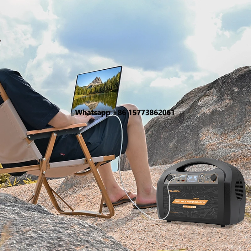

Outdoor camping trip solar battery emergency power supply 330w 500w 1000w portable power station solar panel