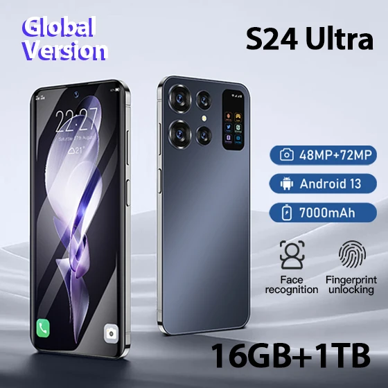 

Смартфон глобальная версия S24, разблокированные телефоны, Новые HD-телефоны 7,0 дюйма, смартфоны, оригинальные телефоны Android 4g