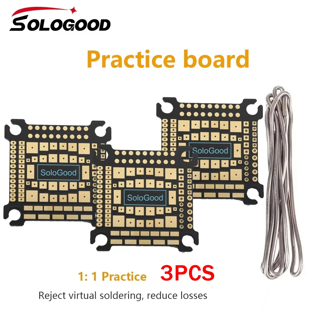 

SoloGood Soldering Practice Board 30.5*30.5mm 1:1 FC reduction for FPV Beginner New Pilots Improving Soldering Level DIY Parts