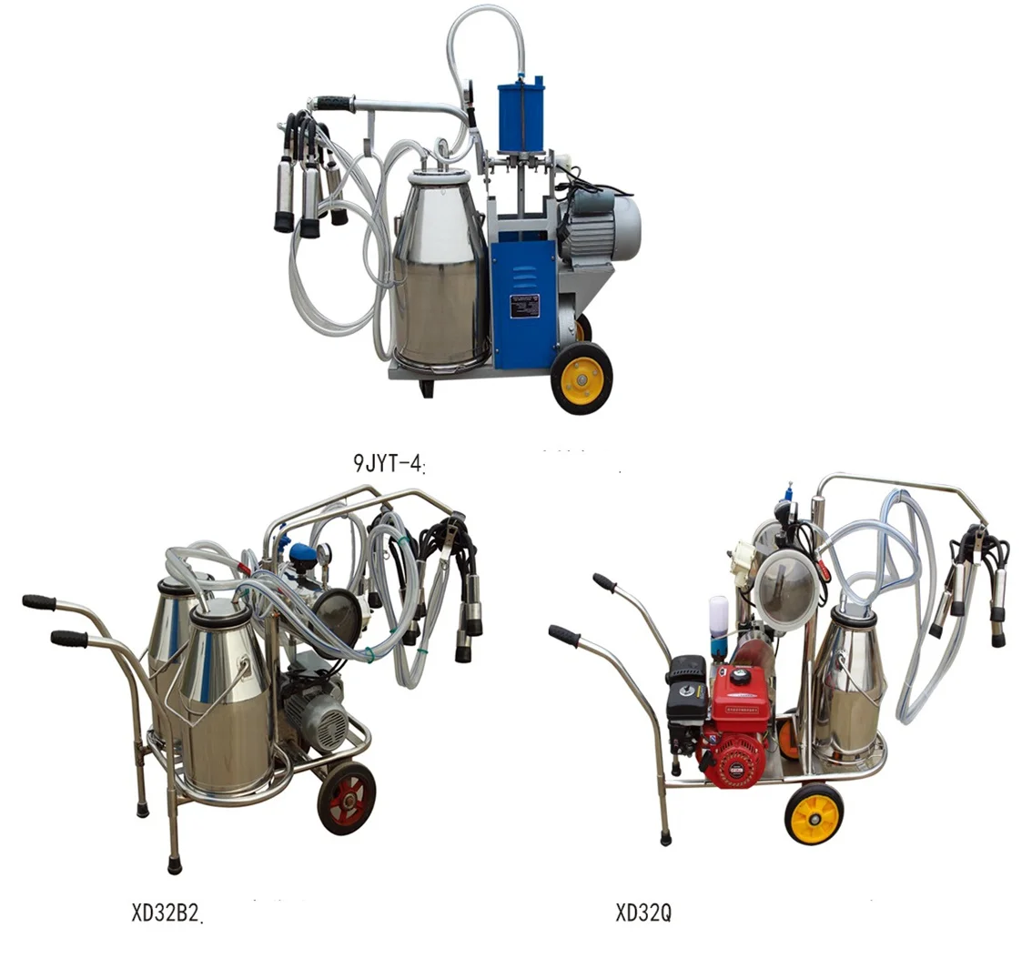 Portable Mobile Versatile Pump Milking Equipment Cow Specific Milking Machine 220V 1 Year Warranty Universal Cattle Ranch Milker