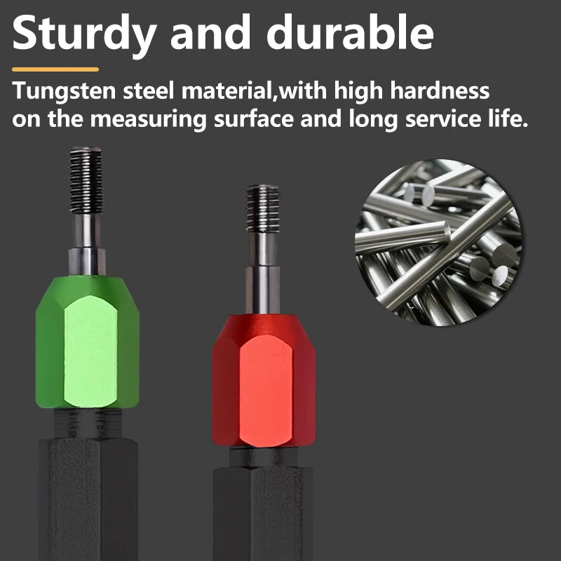 Solid Carbide Thread Plug Gauge 6H Precision Internal Thread Inspection CNC Machining and Industrial Quality Control M2-M12 1PCS