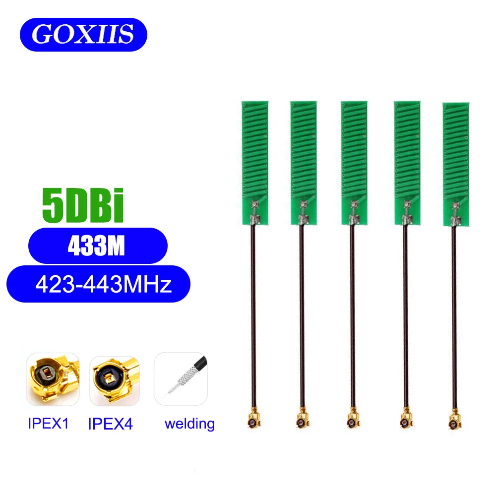 5-шт-433-МГц-внутренняя-мягкая-плата-fpc-антенна-усилитель-сигнала-ufl-rg113-кабель-12-см-5-дБи