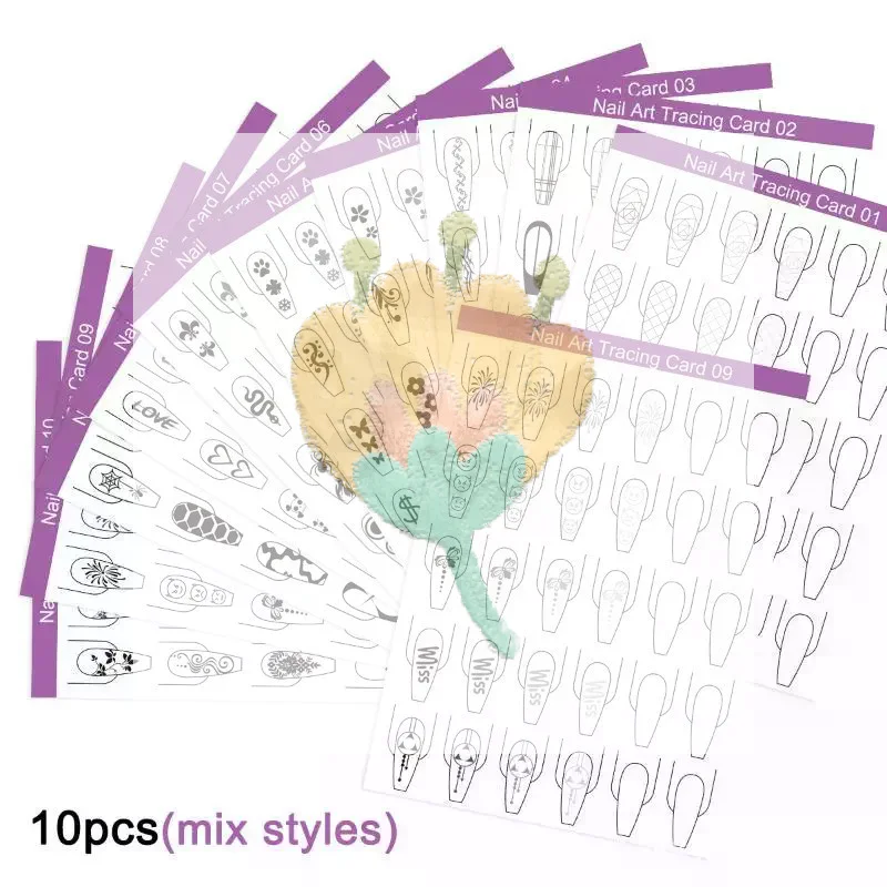 Nail-Art-Linien-Übungspapier,  – Resin Art Training Bewertung und Preis