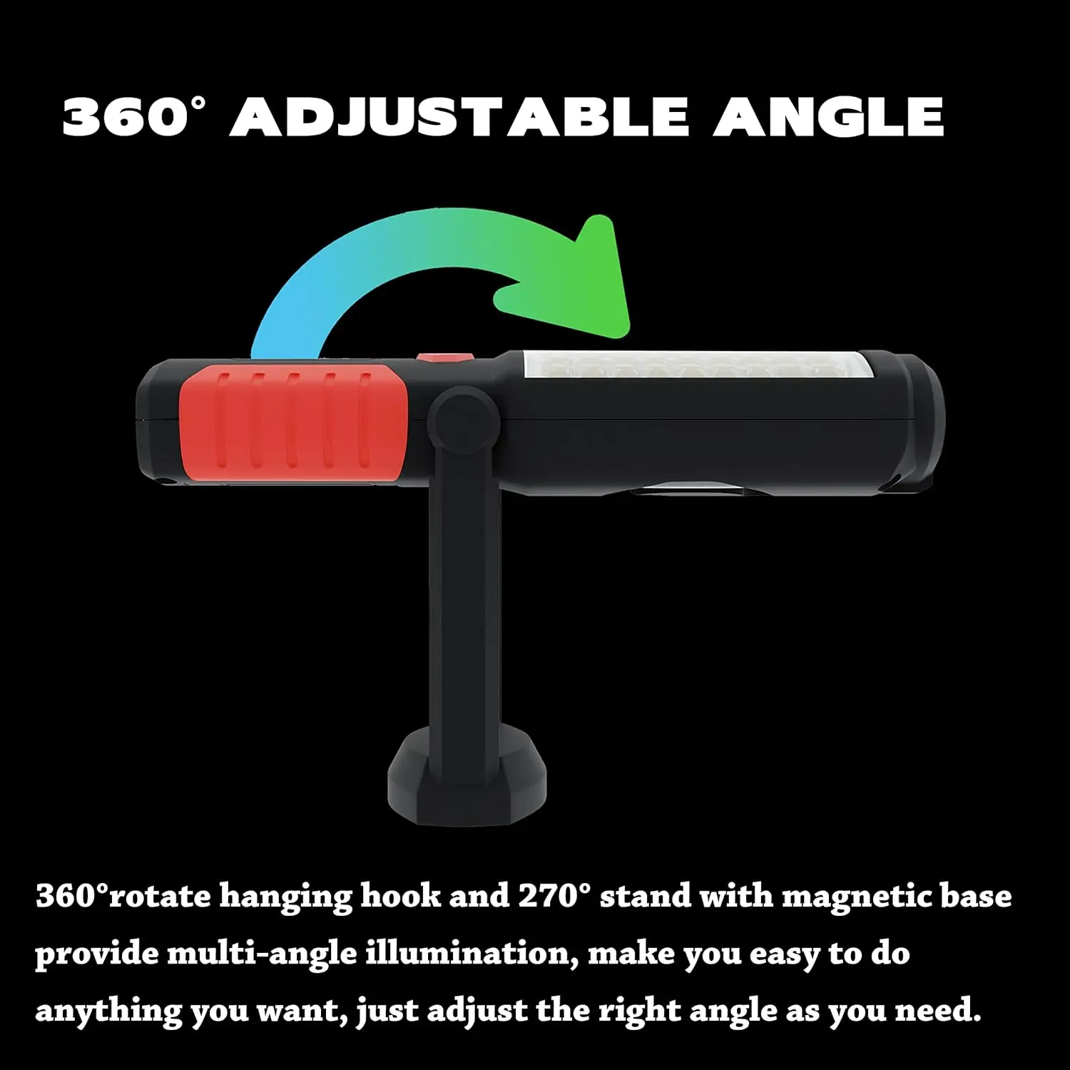 36LED Handheld Inspektion Licht Wiederaufladbare Magnetische Arbeit Lichter Tragbare Notfall Lampe Im Freien Wasserdichte Camping Taschenlampe