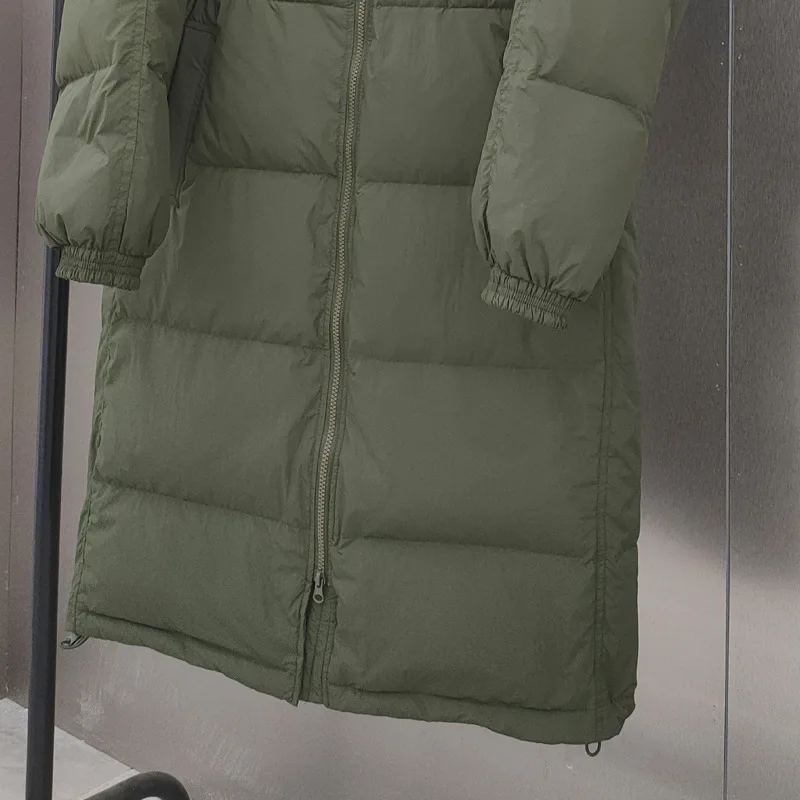 Nueva chaqueta de invierno para mujer, sudadera con capucha para ir al trabajo, correa holgada, overcomes