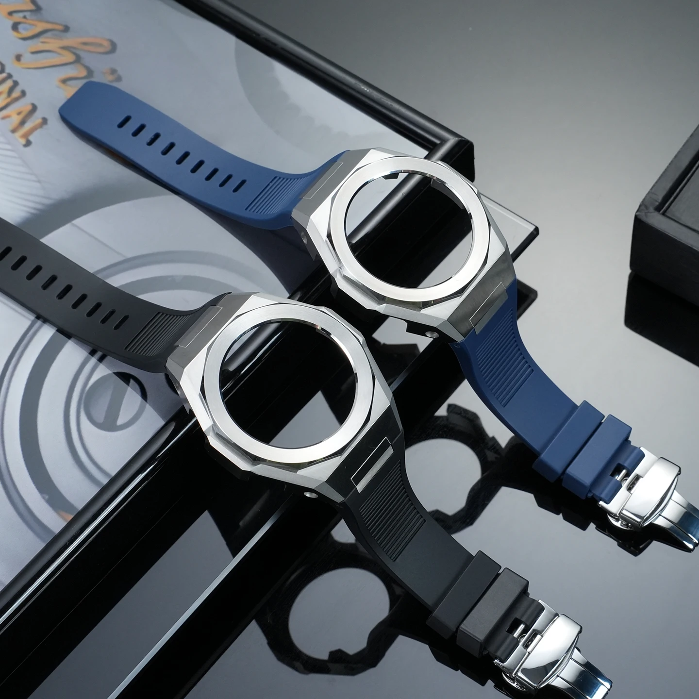 GA110 Mod kit strap case For Casio G-shock GA-110/100 series strap Modified Stainless steel case Watchband Metal With tools