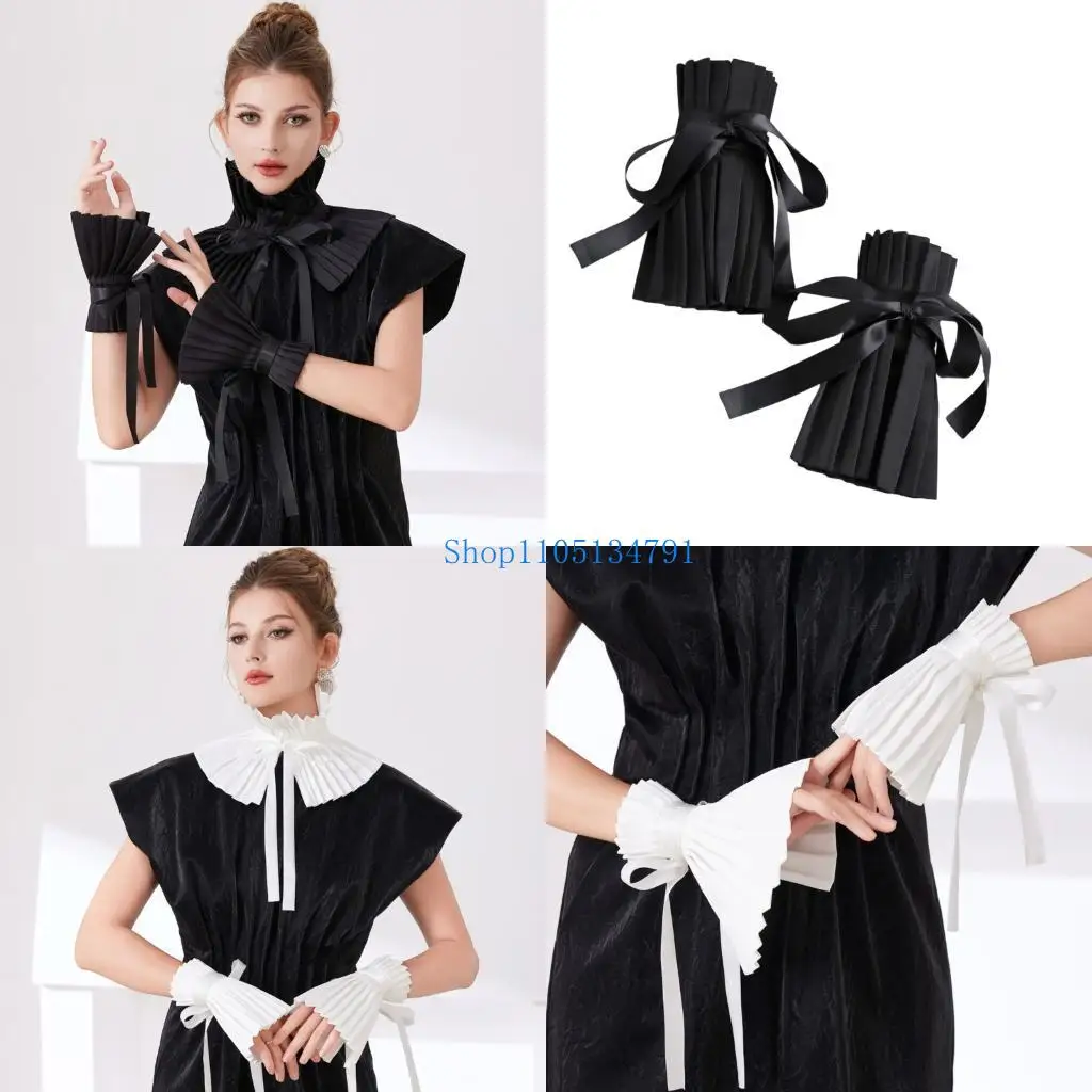 

98км Бреатабле хлопок съемный воротник ложный манжет для офиса и социального мероприятия