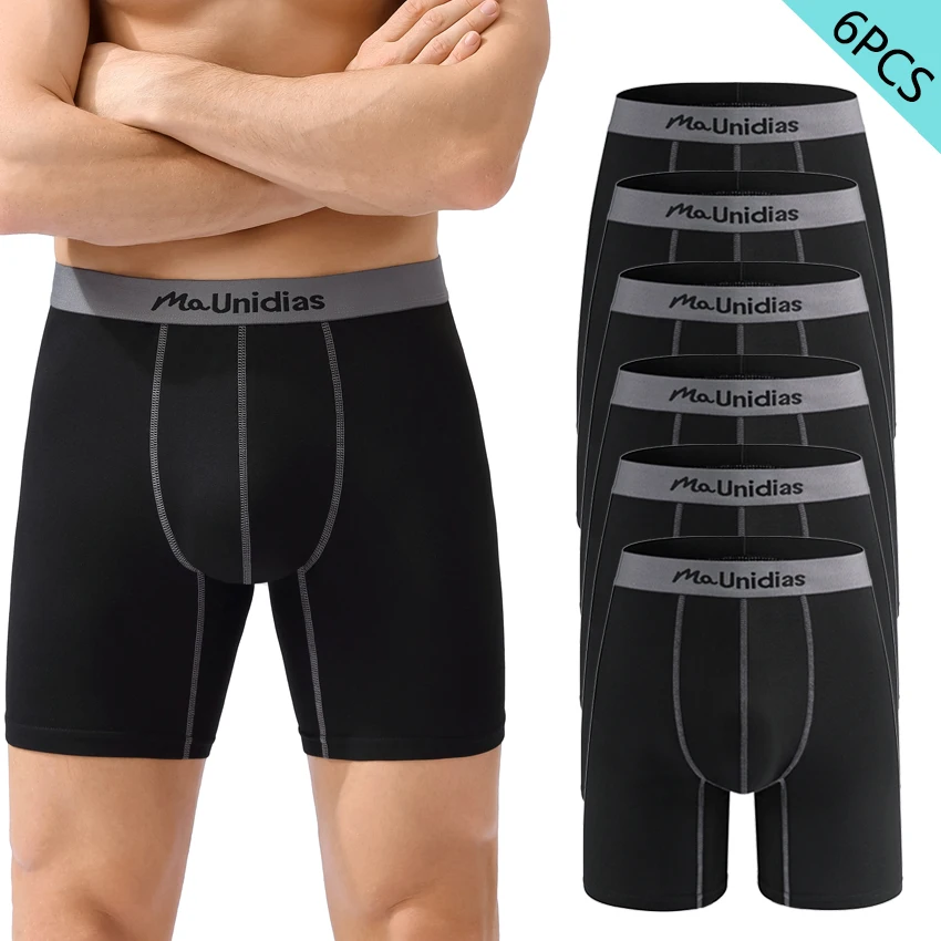 

6 шт./упак. новые модные мужские трусы с эластичным поясом и надписью, спортивные шорты-боксеры, дышащее нижнее белье с принтом для мужчин, трусы