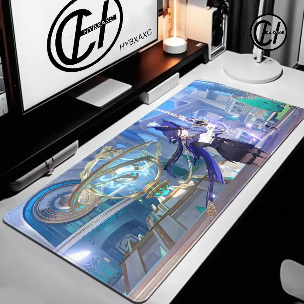 

Genshin Impact Clorinde Big Gaming Hot selling Mouse Pad Gamer Large HD Print Mouse Computer Desk Mat Locking Edge Keyboard Pad