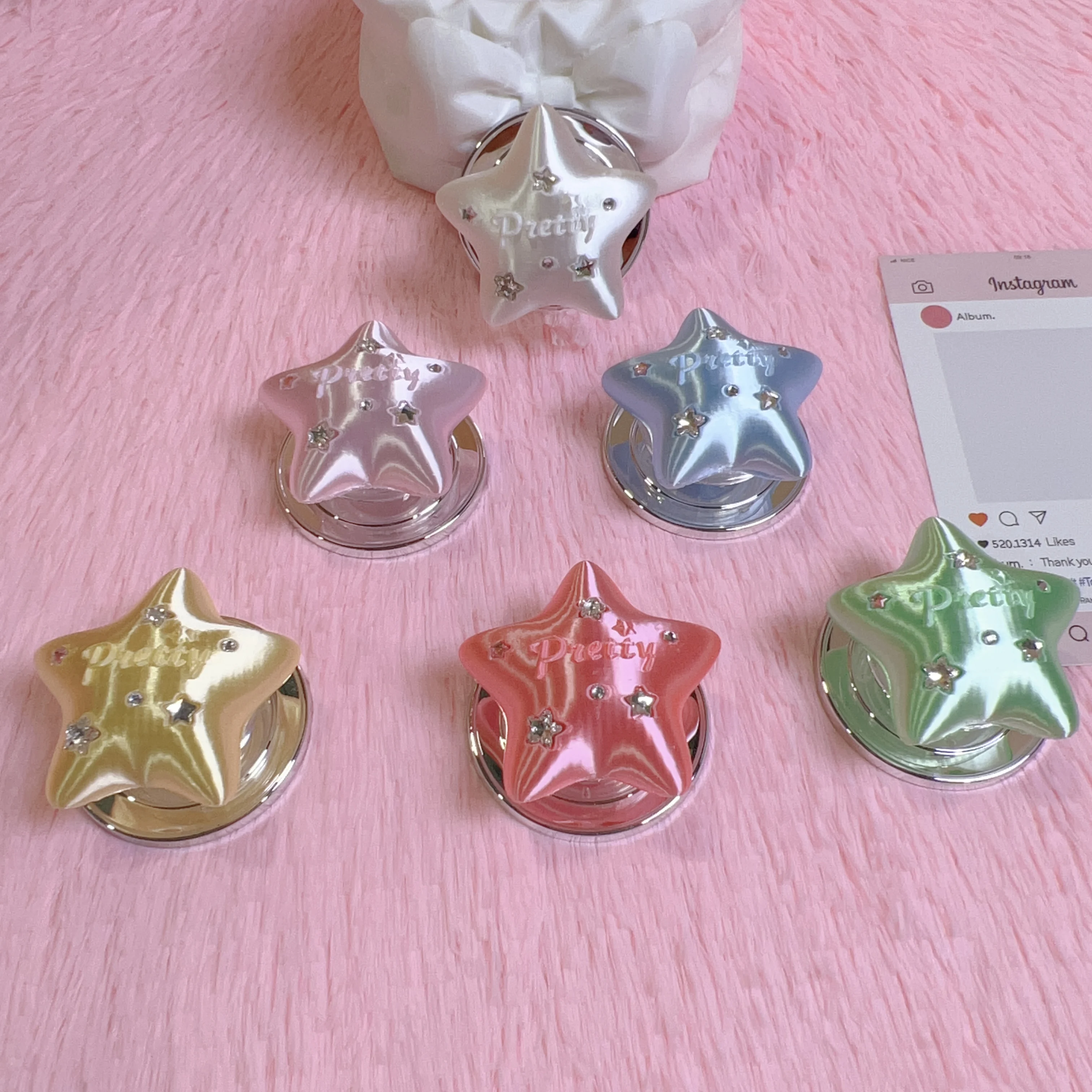 Magnetischer 3D-Stern Handy-Po – Phone Accessories For Teen Girls Bewertung und Preis