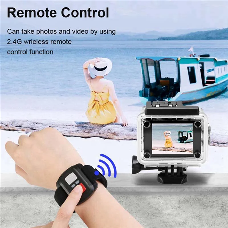 AA60-2X Motion Camera, 4K HD Camera Wifi Diving Sports Camera DV Waterproof Outdoor Underwater Camera