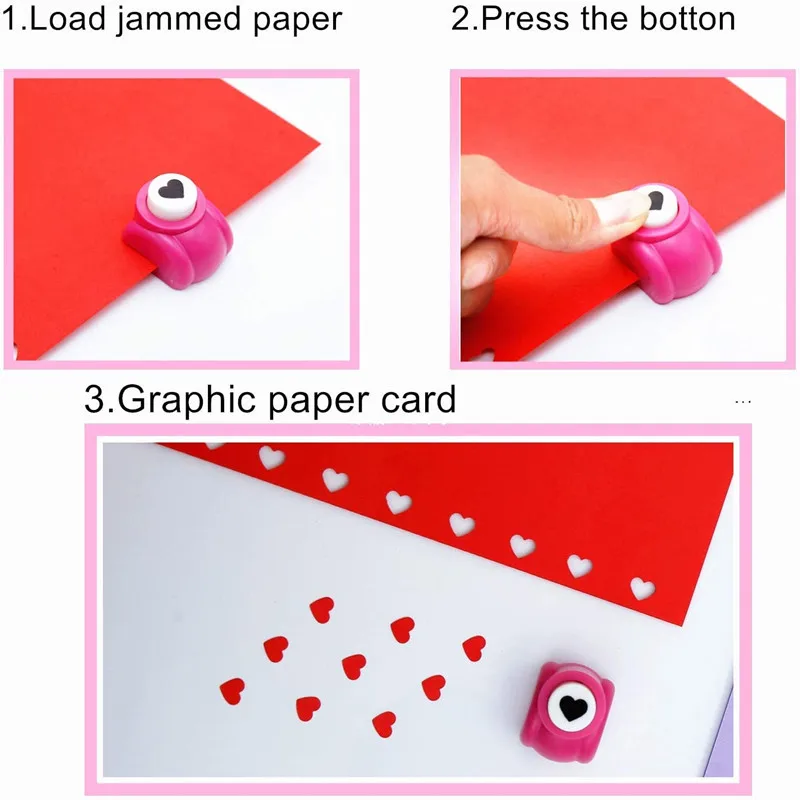 Poinçon de trou artisanal, formes poinçons de Scrapbook pour enfants étiquette carte de timbre artisanat impression de fleurs bricolage papier Mini perforateur de trou de coupe 1 pièce