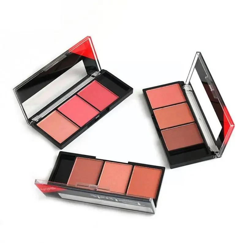 Gesicht erröten Palette Make-up natürliche Rouge Palette Farben erröten mit Pinsel einfach zu tragen Make-up natürliche Puder Rouge Frauen